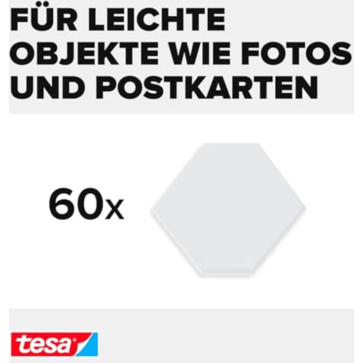 tesa Klebepads doppelseitig, transparent, 60 Stück – Bild 3