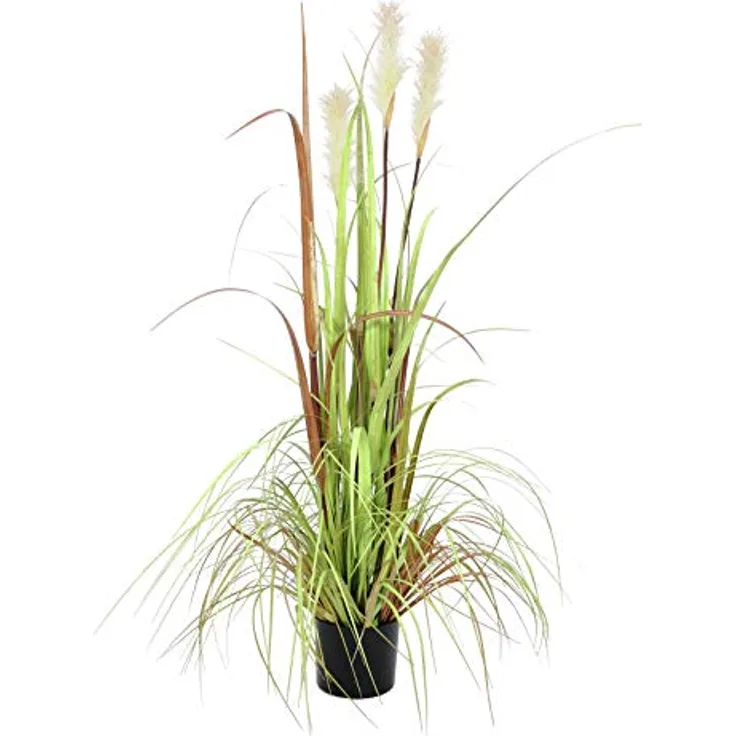 EUROPALMS Wildwuchs, künstlich, 120cm | Sonnengegerbtes Schilfgras für Wilde Naturdeko