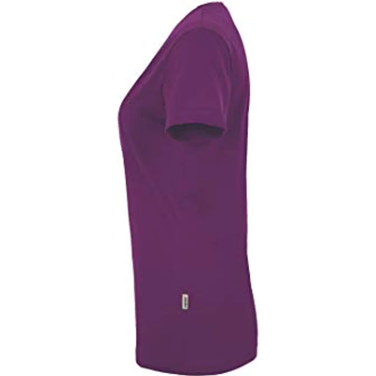 HAKRO Damen V-Shirt Mikralinar 181, aubergine, 3XL – Bild 5