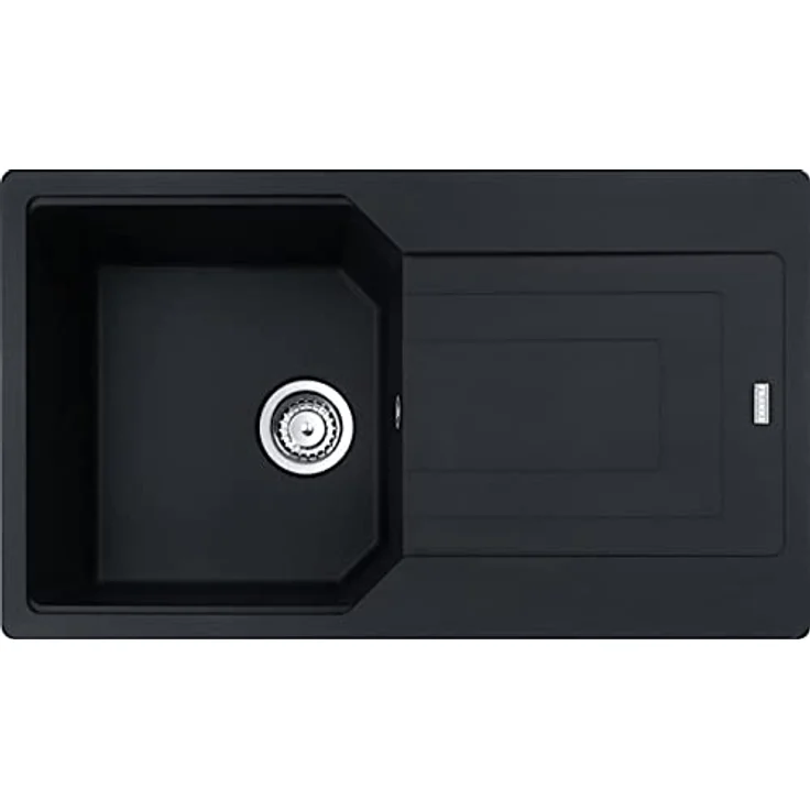 FRANKE Spüle URBAN UBG 611-86 in BLACK MATT mit Excenterbedienung Drehknopf Edelstahl/Ausschnittmaß 840 x 480 mm R15 / Granitspüle – Bild 1
