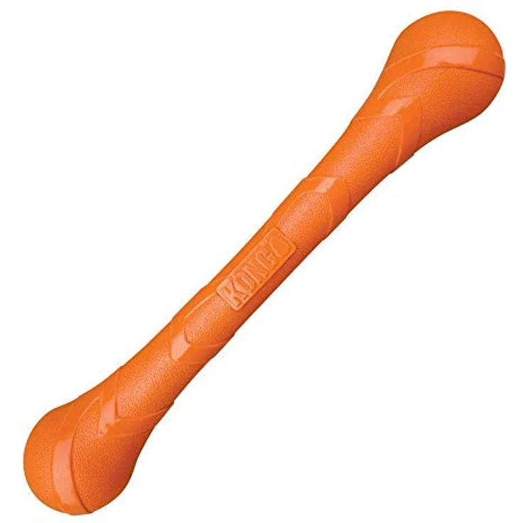 KONG SqueakStix Large, Tierspielzeug mit Echtholz-Kauen für sicheres Hundespielzeug