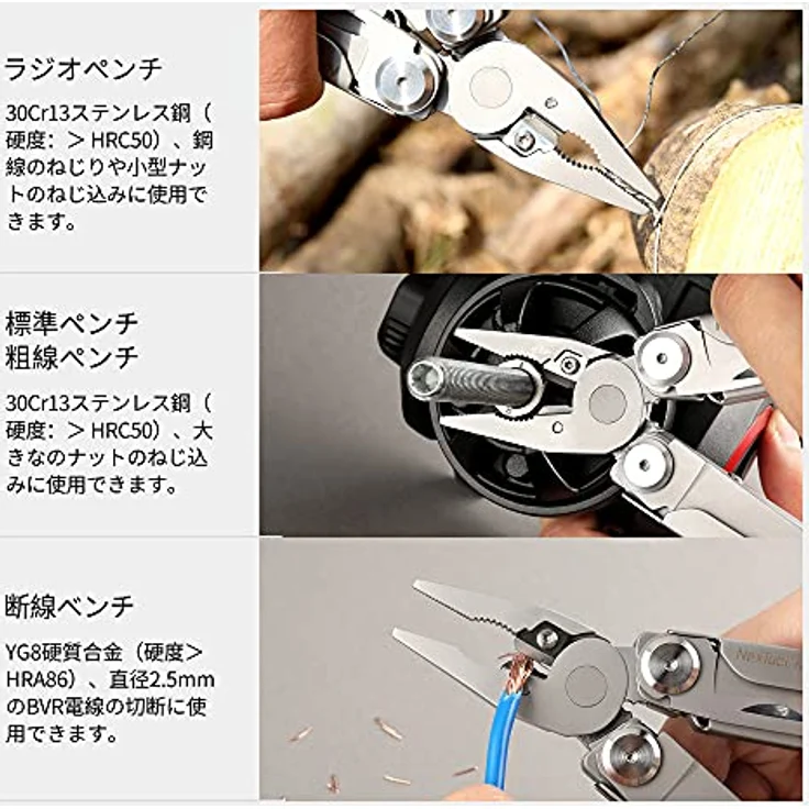 Nextorch NexTool FLAGSHIP Pro Multitool, Stahl 3Cr13, Klinge 5Cr15MoV – Bild 2