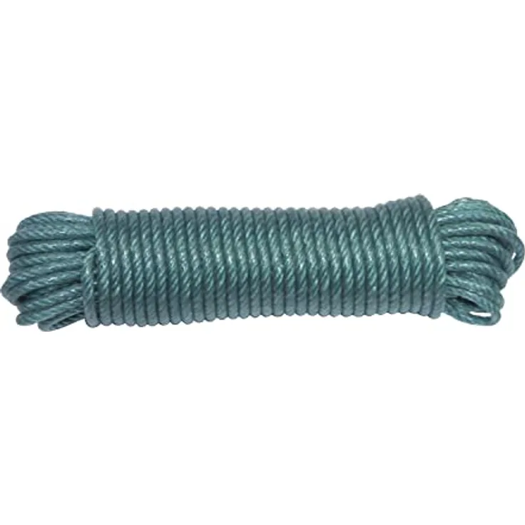 Amig - Grünes geflochtenes Kunststoffseil Mod.20110 | Mehrzweckschnur aus gedrehtem Polyethylen für Wäscheständer, Leinen, Gartenarbeit, Landwirtschaft oder Angeln | Maße: Ø 5 mm x 10 m