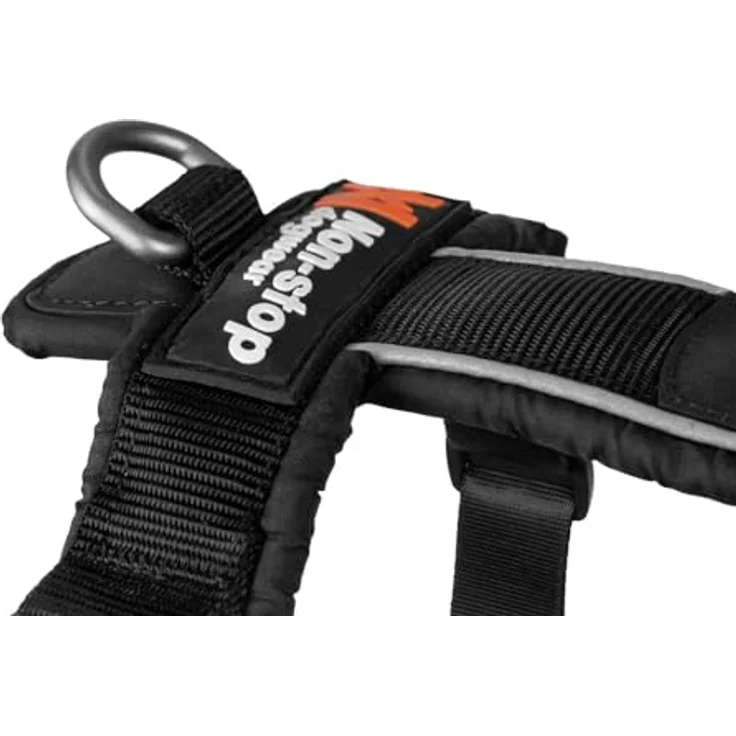 Non-stop dogwear LINE HARNESS 5.0, Ergonomisches Hunde-Geschirr mit 3 Leinenbefestigungspunkten, schwarz – Bild 3