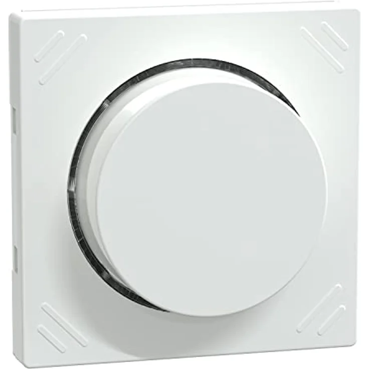 Schneider Electric Merten Drehregler-Modul MEG5252-0325, Unterputz mit 4 Tastflächen und LED Dimmer, aktivweiss glänzend, IP20 – Bild 1