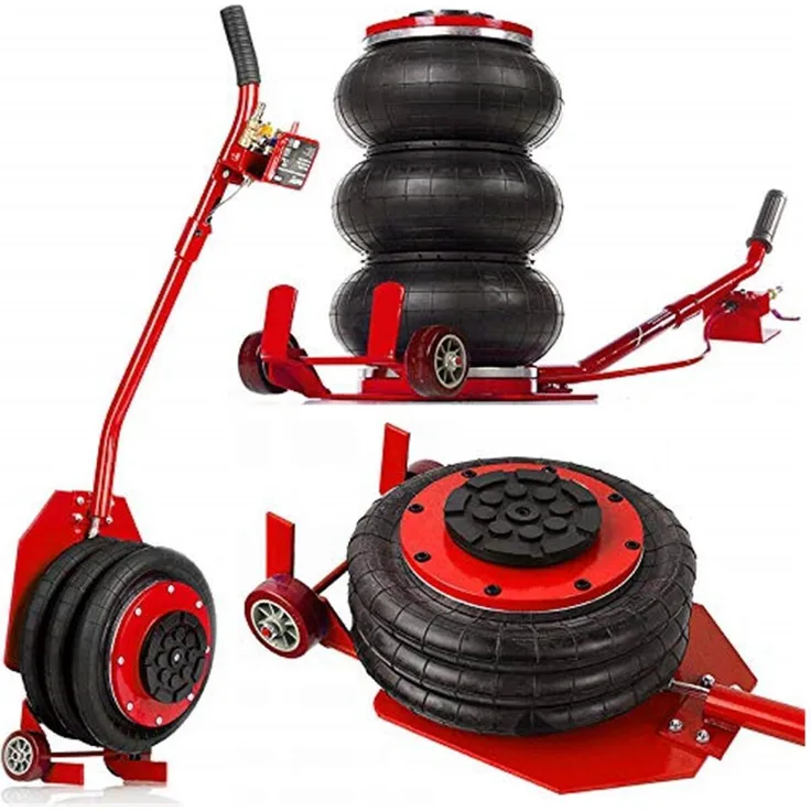 UltraToolz CT230723-4, 4T pneumatischer Wagenheber Druckluftwagenheber mit min. Höhe 15 cm und max. Höhe 40 cm, Sicherheitsventil bei 8,3 bar
