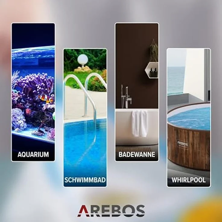 AREBOS Pool Bürste Bodensauger Poolreiniger Reiniger Poolsauger Bodenreiniger - Blau – Bild 6