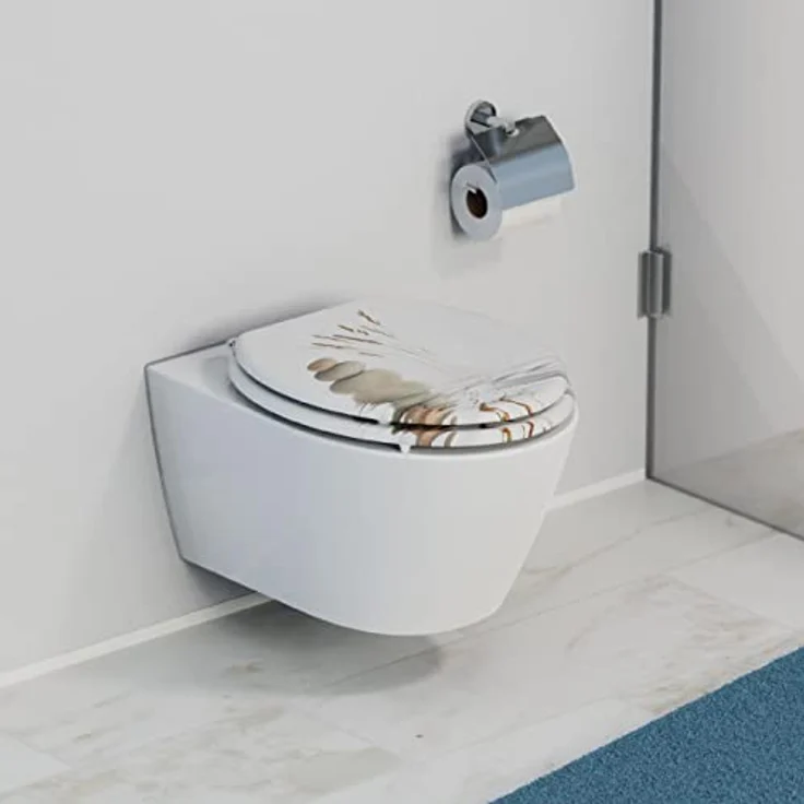 Schütte MDF WC-Sitz Balance, langlebig und pflegeleicht mit High-Gloss Oberfläche, O-Form – Bild 6