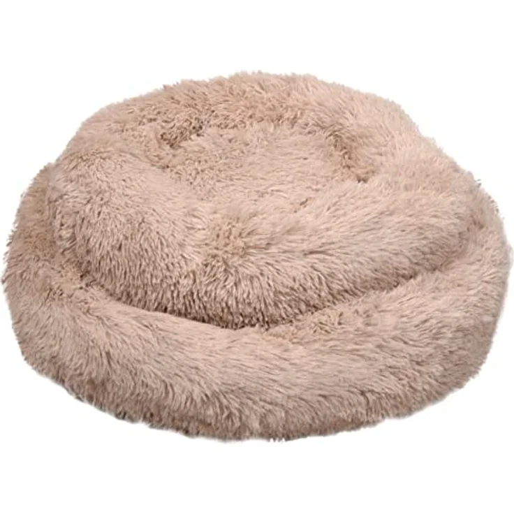 Flamingo F Korb Krems, runder Tier-Schlafplatz, 50 cm, beige – Bild 2