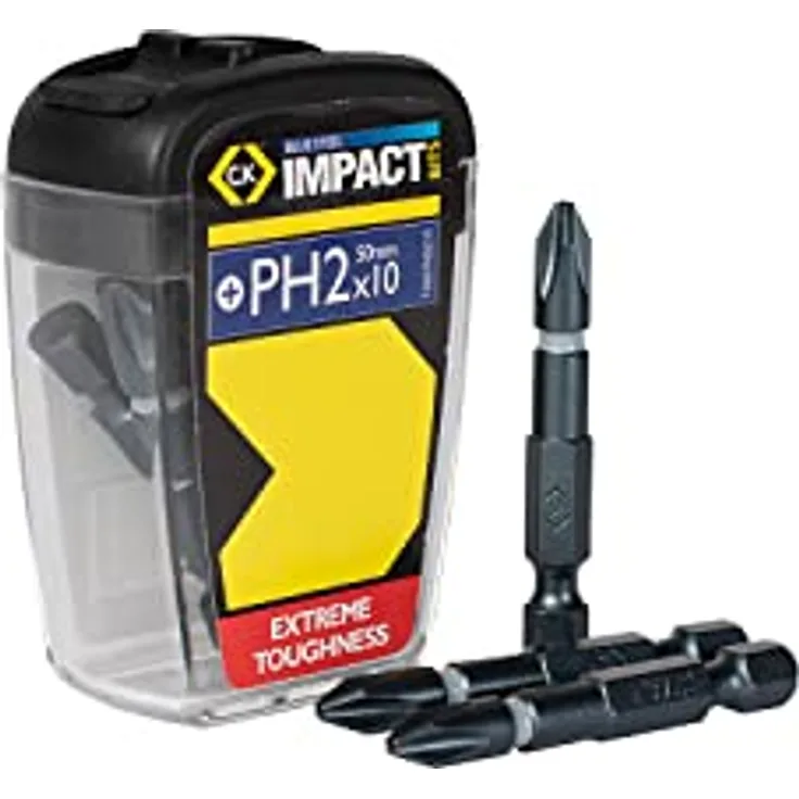 Bits für Schlagschrauber "Blue Steel" 50mm PH2 (Box mit 10 Stück)