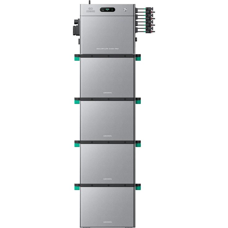 ZENDURE SuperCharged SolarFlow 2400 Pro, Balkonkraftwerk mit bidirektionalem AC-Ausgang bis 2400W und 4 AB3000L Batterien, modular und HEMS-fähig