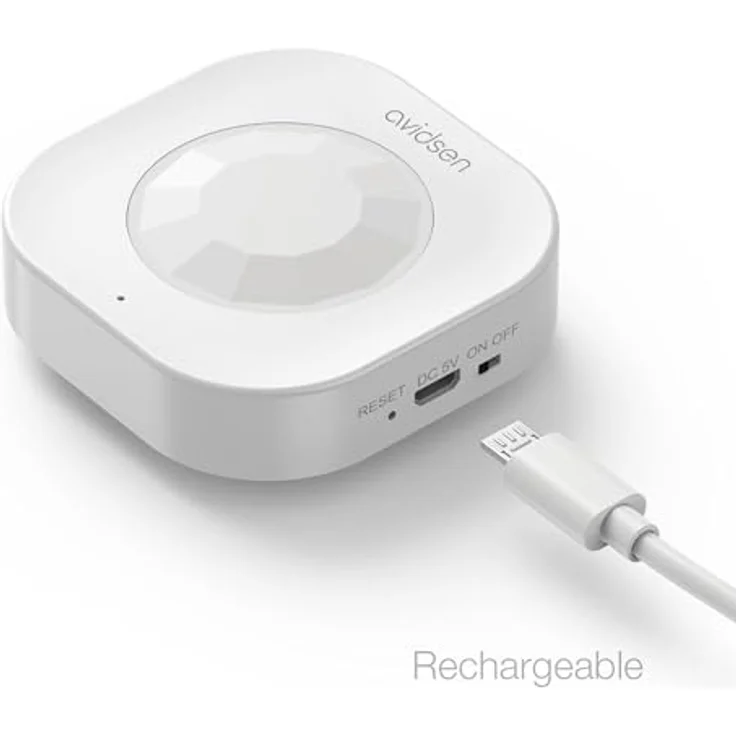 AVIDSEN Home Sensor IR-Wall, Smarter IR-Wandsensor für Innenräume, 115° Blickwinkel, Akku-Betrieb, WLAN, Push-Benachrichtigung, kompatibel mit Alexa und Google Assistant – Bild 4