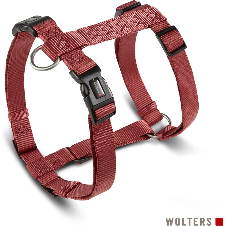 Wolters Professional Geschirr Gr.XL, 75-100 cm x 2,5 cm, rost rot, mit Halsband + Leine, für Hunde, leicht anzulegenden Verschlüsse, hoher Tragekomfort – Bild 1