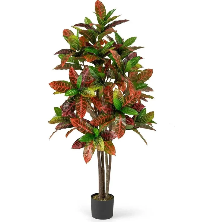 Costway Kunstpflanze Sakura, 190 cm künstlicher Kirschblütenbaum mit rosa Blüten, geruchlos und antiallergisch