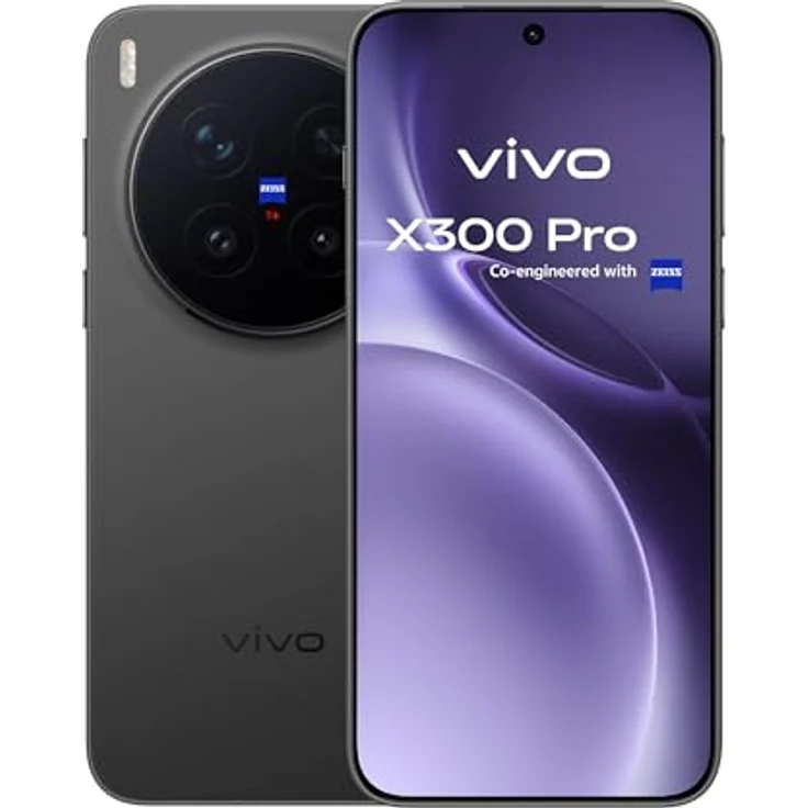 vivo X300 Pro 5G Smartphone, 16GB RAM, 512GB Speicher, 6,78" Display, 200 MP ZEISS APO Telekamera, Dimensity 9500, IP68/IP69, Android 16, Schwarz, 3 Jahre Garantie – Bild 1