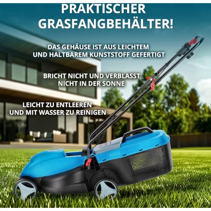 Könner & Söhnen Elektromäher 32Lm, Rasenmäher mit 1000W Leistung und 32cm Schnittbreite – Bild 5