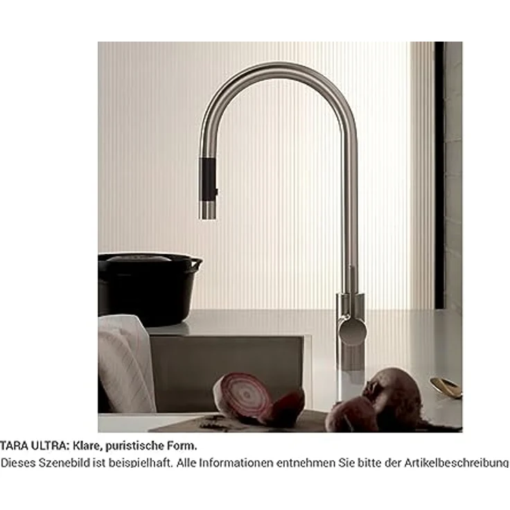 Dornbracht Tara Ultra Pull-Down Platin Gebürstet 33 870 875-06 Hochdruckarmatur – Bild 4