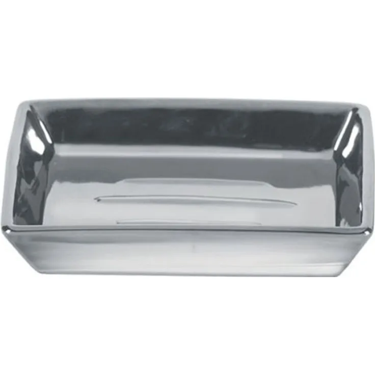 Kleine Wolke Double ﻿Seifenschale, Silber, 106x23 mm