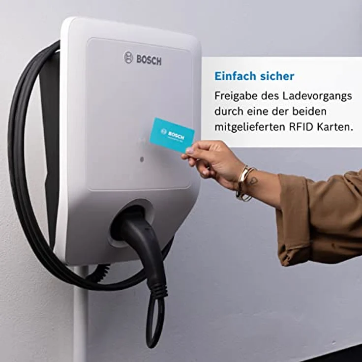 Bosch Power Charge 7000i - Wallbox - bis zu 11 kW - Ladekabel: IEC Typ 2 - inkl. WiFi- und Ethernet-Anschluss - 7,5m Kabel – Bild 4