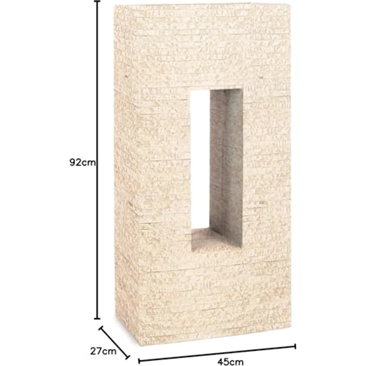 Pflanzwerk® VISTA Premium Pflanzkübel, rechteckiger Blumenkübel aus handgefertigtem Fiberglas mit Lotus-Effekt, frostbeständig, 20-25 Liter Fassungsvermögen – Bild 8