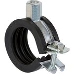 Fischer 562351 Gelenkrohrschelle, Rohrverbinder mit Schnellverschluss, 25 Stück, galvanisch verzinkt, für Rohrdurchmesser 12-66 mm