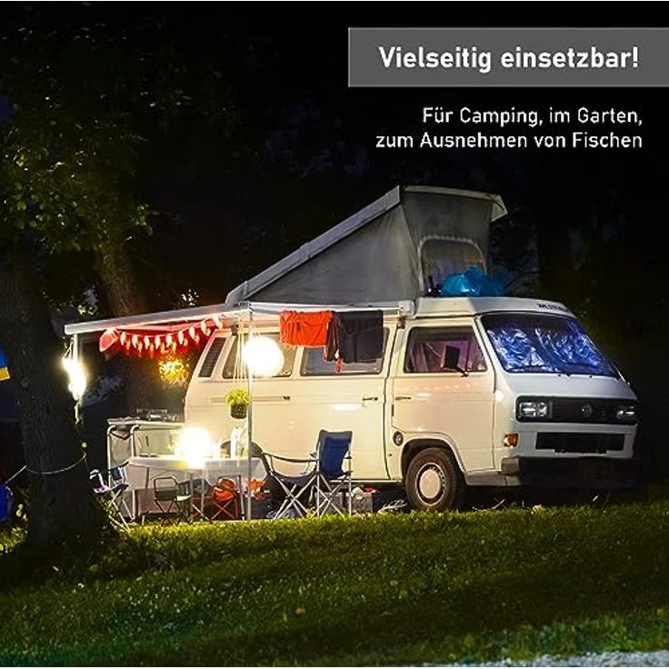 Lemodo Kunststoffspüle Filetiertisch mit Spüle und Zubehör, Gartenspüle, Campingspültisch, klappbar, 126,5/65 cm, weiß, inkl. Filetiermesser und Edelstahl-Seife – Bild 6