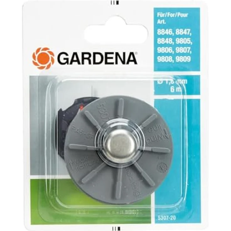 GARDENA Ersatzfadenspule: Austauschbare Fadenspule für GARDENA Turbotrimmer, Ersatzteil für Rasentrimmer (5307-20) – Bild 2