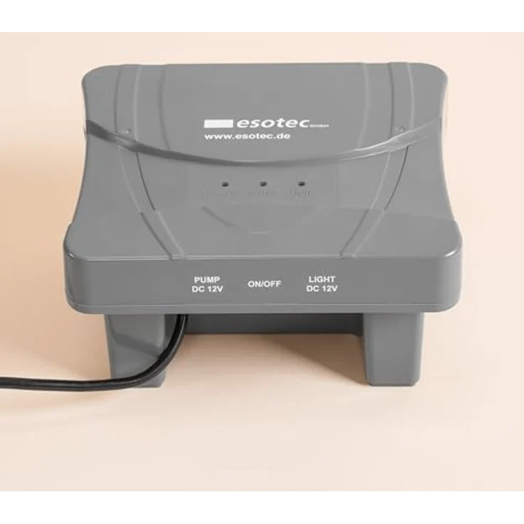 Esotec Solar Teichbelüfter Set 25/600, LiFePO4 Akku 12,8V/DC, 600 l/h Luftleistung, 25W Solarpanel, Gartenteich Luftpumpe, einfach zu installieren, Erdspieß 101876 – Bild 2
