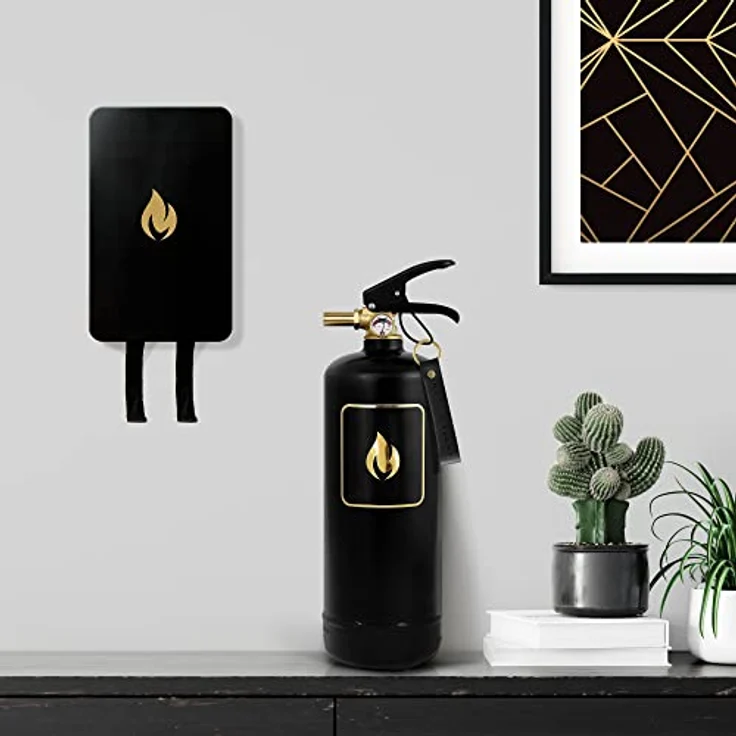 Nordic Flame Löschdecke Schwarz-Gold 1,2 m x 1,2 m – Bild 8