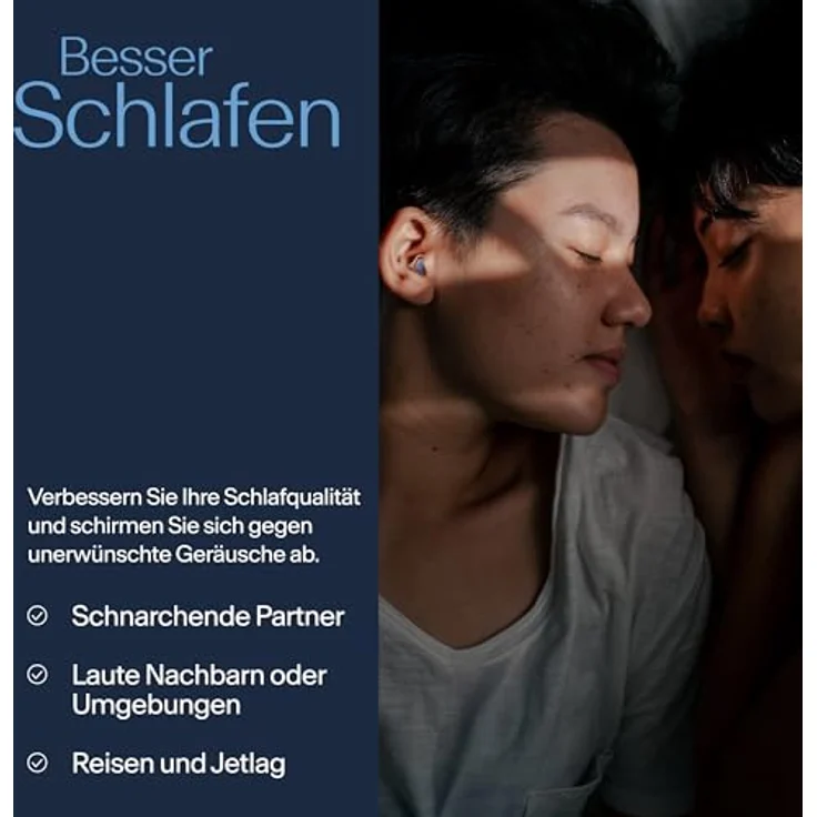 Alpine SleepDeep - Ohrstöpsel 27dB, Neue 3D-Ovalform, Größe S, Schwarz – Bild 5