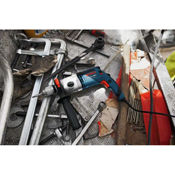 Bosch Professional Schlagbohrmaschine GSB 21-2 RCT (Bohr-Ø in Beton: 13 - 22 mm, 1.300 Watt, Schnellspannbohrfutter: 13 mm, Tiefenanschlag: 210 mm, Zusatzhandgriff, im Koffer) – Bild 4