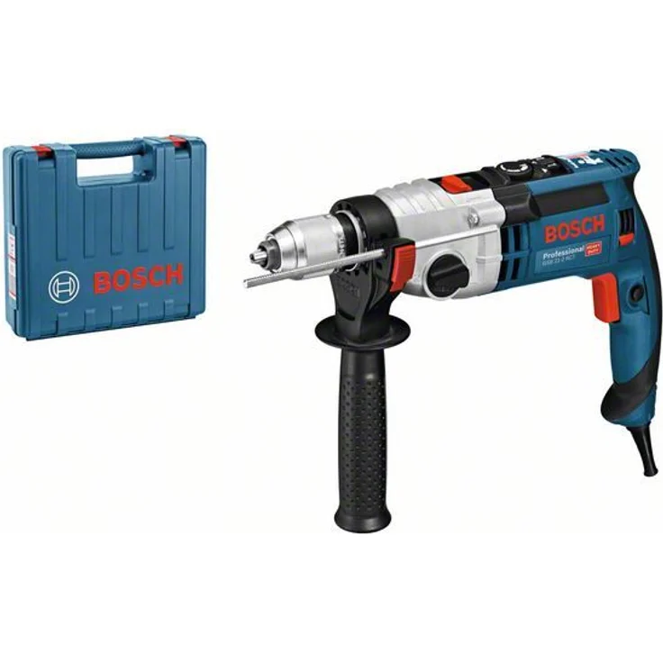 Bosch Professional Schlagbohrmaschine GSB 21-2 RCT (Bohr-Ø in Beton: 13 - 22 mm, 1.300 Watt, Schnellspannbohrfutter: 13 mm, Tiefenanschlag: 210 mm, Zusatzhandgriff, im Koffer) – Bild 1
