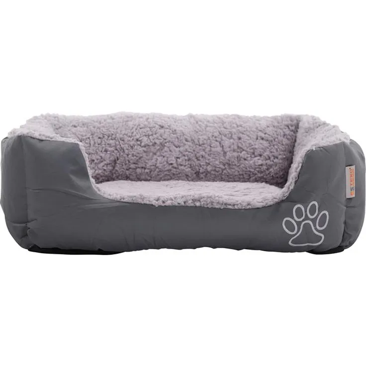 Hundebett Hundekissen Haustierbett 90x70x20 cm Hundekorb Hundesofa Dunkelgrau