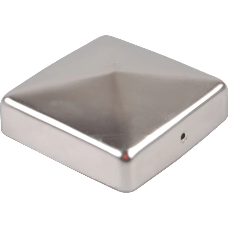 10x Pfostenkappe Edelstahl 91 mm Pyramide Abdeckkappe für Pfosten 9 x 9 cm – Bild 2