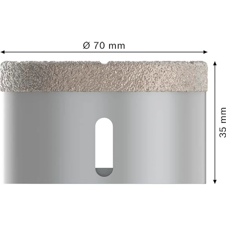 BOSCH Diamanttrockenbohrer Pro Core Cutter dry, Ø 70 mm, X-Lock für harte Fliesen und Stein – Bild 3