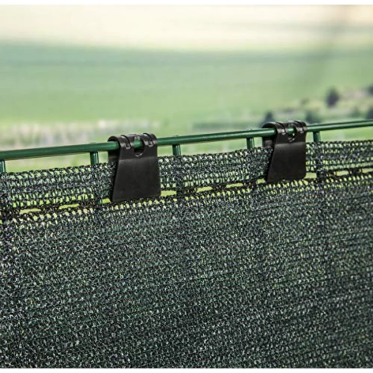 Windhager Zaunblende Screenex Classic, Sichtschutz, Windschutz für Garten und Balkon,Dunkelgrün, inkl. 12 m Befestigungsschnur, 0,8 x 5 m, 180 g-m², 06150 – Bild 4