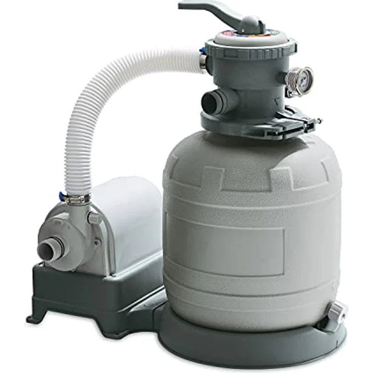 SUMMER WAVES TW16-P53ST16000EU, Sandfilter Pumpe 5110 Liter/Stunde mit 6-Wege-Ventil und hochbelastbarem Behälter – Bild 2