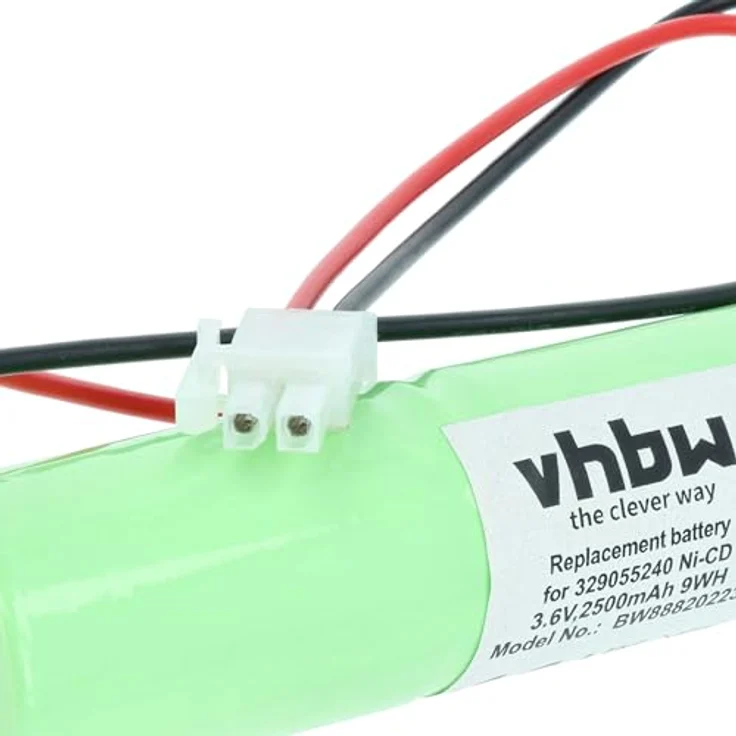 VHBW Akku Ersatz BAES 329055240, 2500mAh, 3,6V NiCd für Fluchtweg- und Notfallbeleuchtung – Bild 6