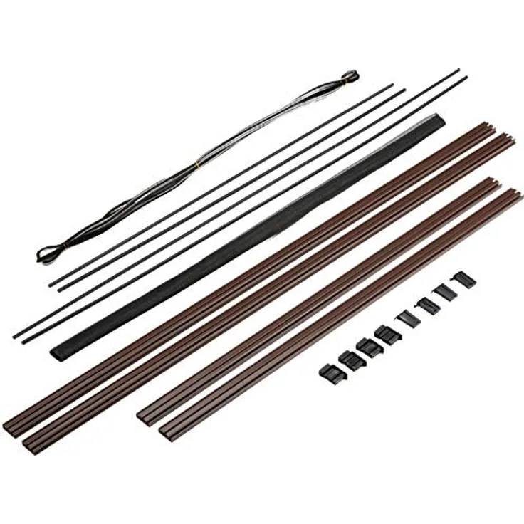hecht international 100690502-VH Fliegengitter Fenster MASTER SLIM 80x100 cm in Braun, 80 x 100 cm