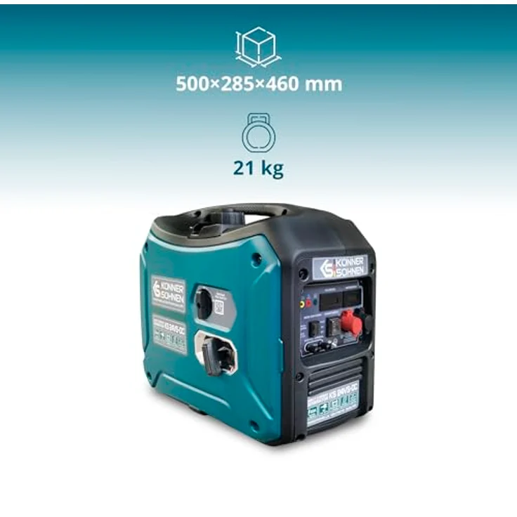 Könner & Söhnen KS 24VS-DC, Gleichstromgenerator 24V 60A DC mit schallgedämpftem Gehäuse, AUTO & MANUELL – Bild 3