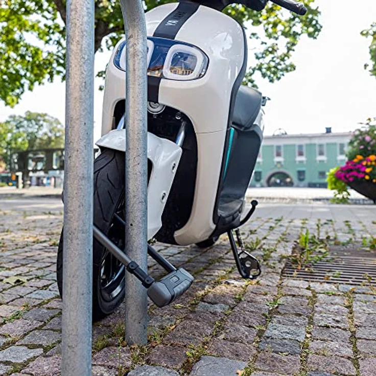 ABUS GRANIT XPLUS 540/160 + SH B, Bügelschloss mit gehärtetem Parabolbügel und Power Cell Technologie, für hohe Sicherheit von Fahrrädern und E-Bikes, inklusive Halterung – Bild 2