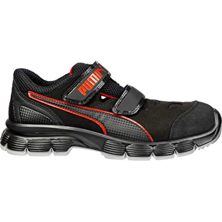 PUMA Safety AVIAT LOW Arbeitsschuh, REBOUND-Serie mit optimierter Dämpfung und EFFECT.FOAM® Zwischensohle, schwarz