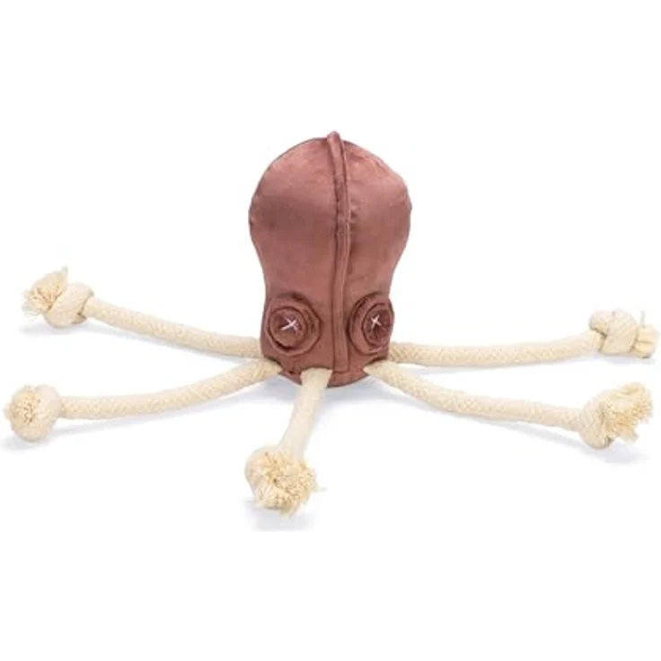 Designed by Lotte Octo Aisha, Hundespielzeug aus Velvet, Rosa, 15x10x10 cm mit stundenlangem Spielspaß – Bild 1