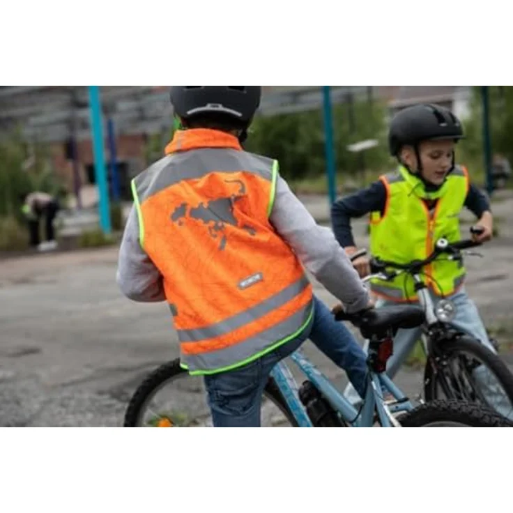 WOWOW Uni Nutty Jacke Unisex Sicherheitsweste, gelb, geprüft nach EN 1150 mit Reflektionsbändern, Größe XS – Bild 2