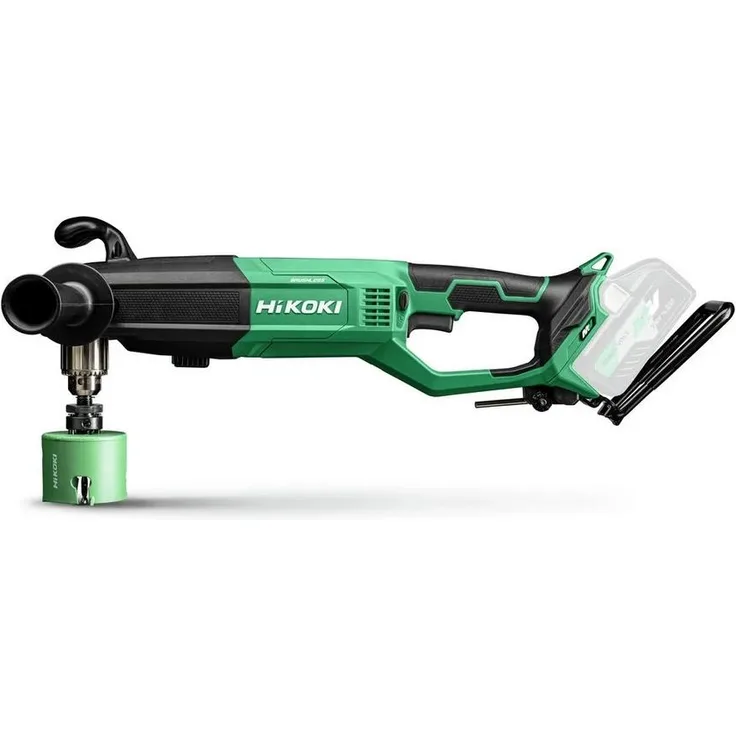 Hikoki D36DYAW4Z Akku-Winkelbohrmaschine 36 V, bürstenloser Motor, kompakt, hohe Performance, inklusive Zusatzhandgriff