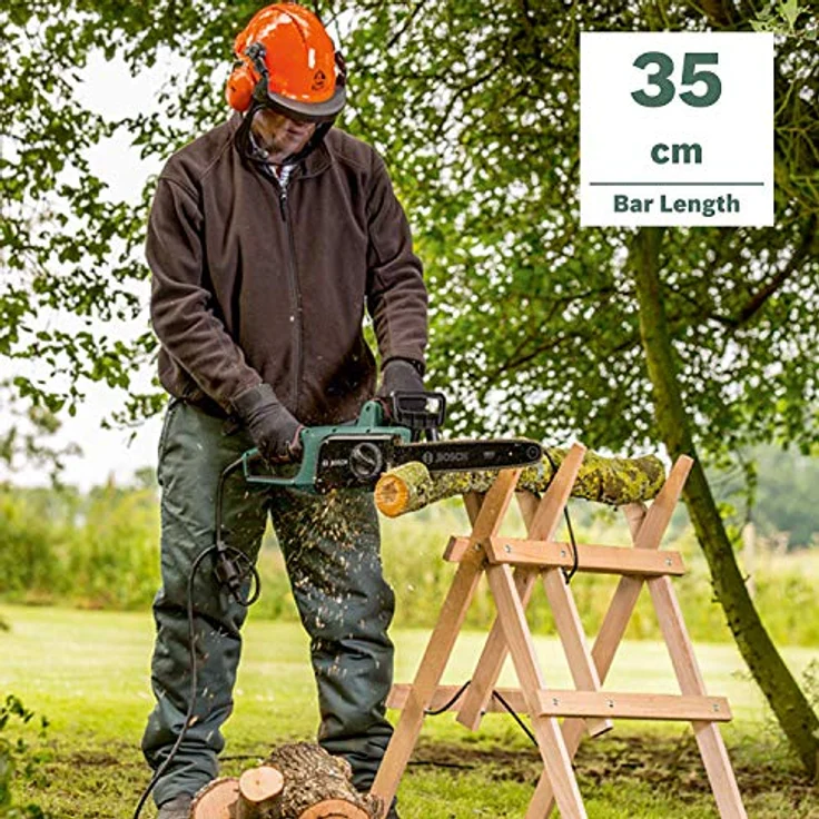 Bosch Kettensäge UniversalChain 35 - 1800 Watt, Gewicht: 4,2 kg, Kettengeschwindigkeit: 12 m-s, im Karton – Bild 4