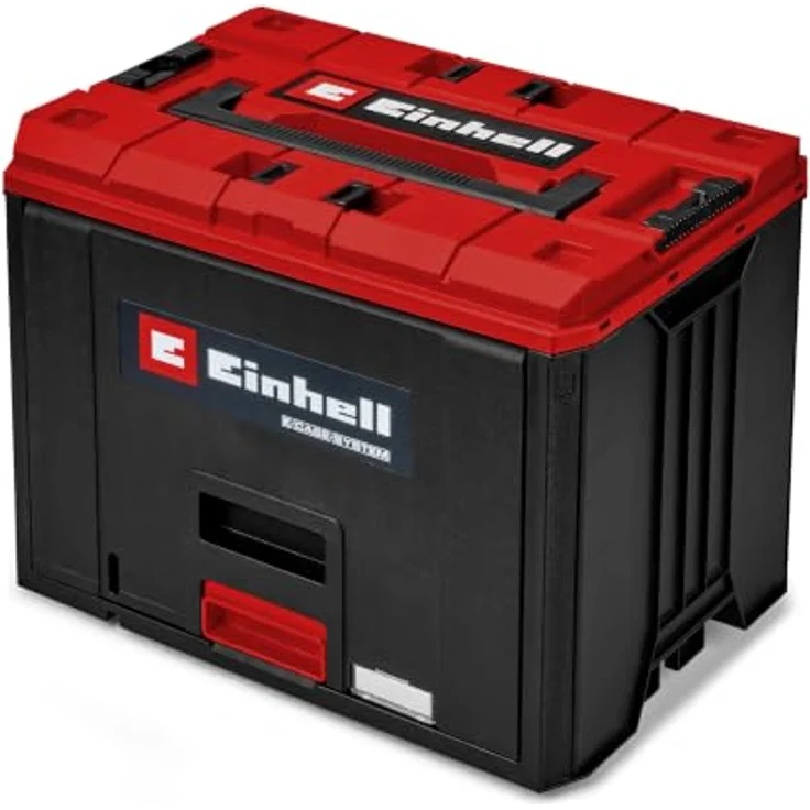 Einhell Werkzeugkoffer E-Case FlipFront, robuster Werkzeugkoffer mit praktischem FlipFront-Design – Bild 1