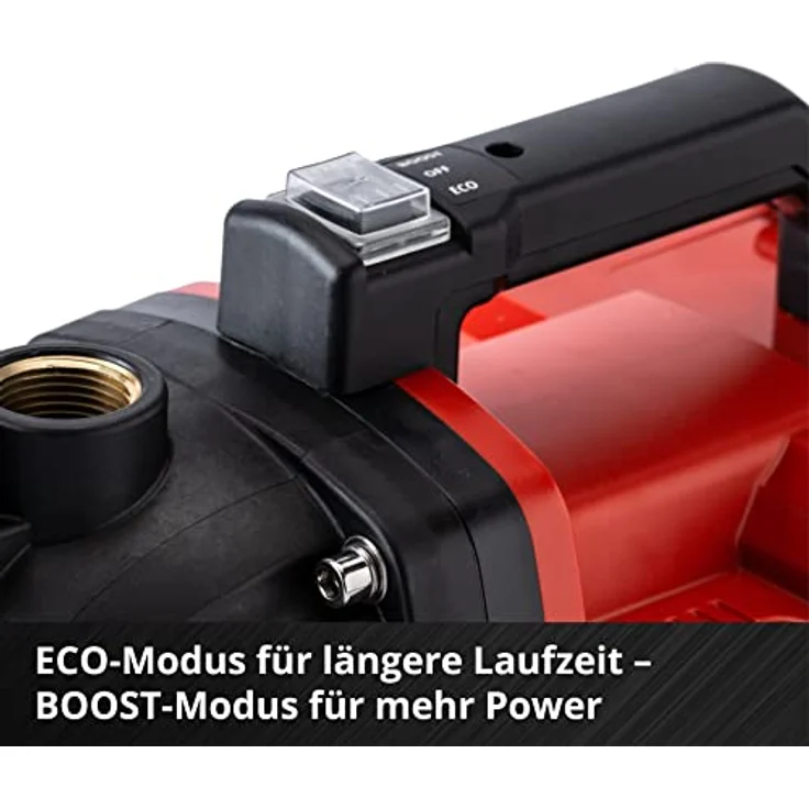 Einhell Akku-Gartenpumpe AQUINNA Power X-Change (Li-Ion, 36 V, 2.6 bar, 3000 L-h Fördermenge, 2-Stufen ECO-Schalter, Wassereinfüll- und Ablassschraube, Thermoschutz, ohne Akkus und Ladegerät) – Bild 11