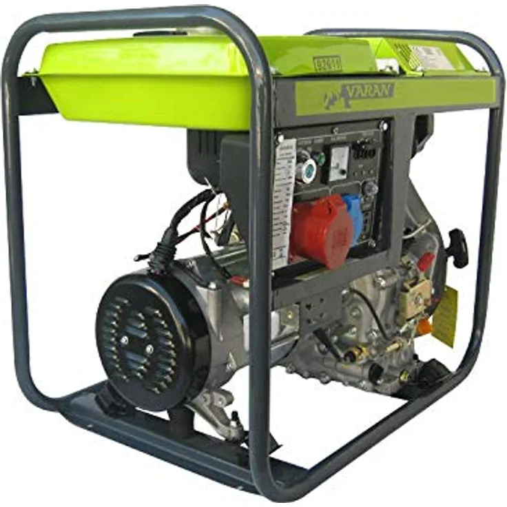 No_brand - Varan Motors - 92611 STROMERZEUGER 5KVA STROMAGGREGAT 400-230V DIESEL DREIPHASEN STROMGENERATOR - Grau