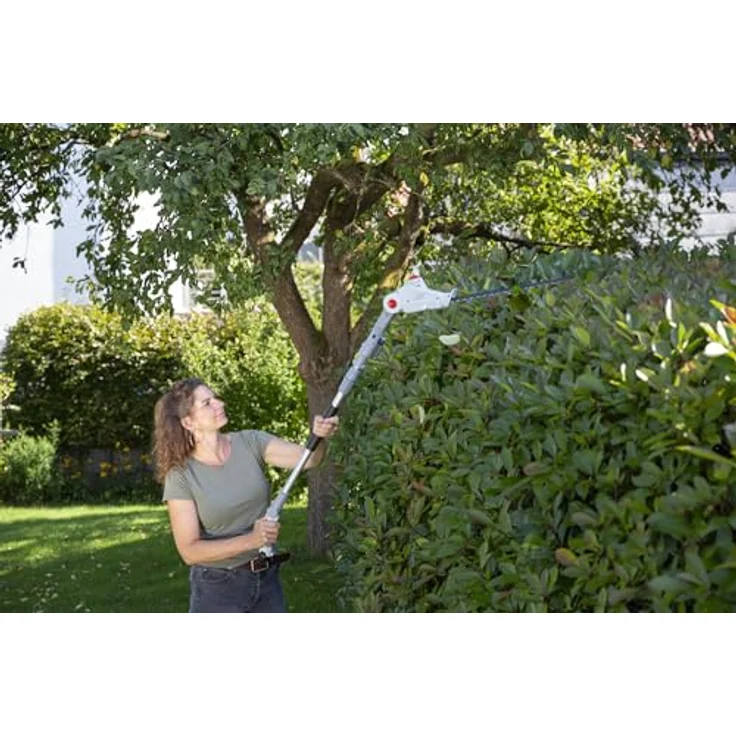 IKRA Akku Teleskop Heckenschneider IATHS 1241, 12V, 41 cm Schnittlänge, bis 16 mm Schnittstärke, Arbeitshöhe bis 3,5 m, inkl. Akku & Ladegerät – Bild 4